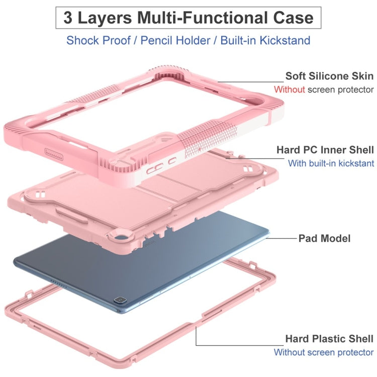 For Honor Pad X8 Shockproof Silicone Hybrid PC Tablet Case featuring a durable design with a kickstand, perfect for protecting your tablet.